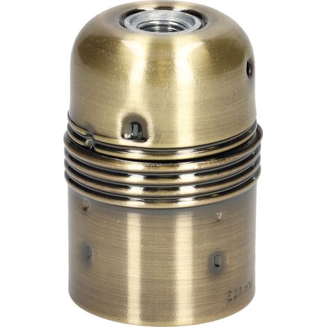 Portalámparas metálico liso E27 4A 250V GSC 2200292 (1/5)