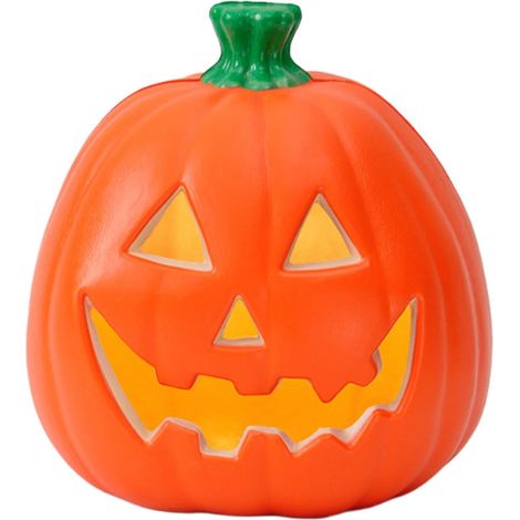 Citrouille Décorative - Avec Lumière LED Intégrée - Pour Intérieur Extérieur - Centre de Table Halloween - 1 Pièce (1/5)