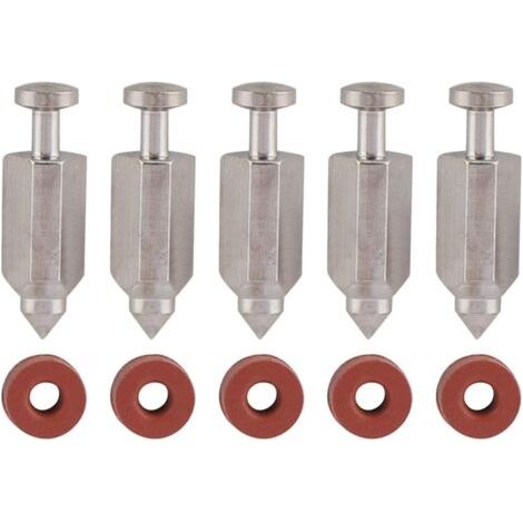 Kit de réparation de joint de siège d'aiguille de soupape à flotteur de carburateur pour moteurs verticaux Briggs Stratton 398188, 281144, 299096, 394681, 83400 5 CV et 6 CV, lot de 5
