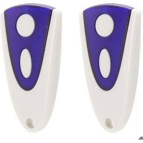 Télécommande Porte Garage - 433,92 MHz - 2 Canaux - Compatible Novoferm Novotron - Lot de 2 (1/4)