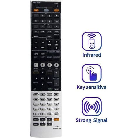RAV347 WT92830JEX Ersatzfernbedienung für Yamaha AV-Receiver RX-V1067BL RX-V1067 RXV1067BL RXV10 (1/4)