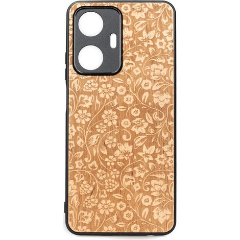 Bewood Realme C55 Custodia in legno FIORI SELVATICI ANIEGRE