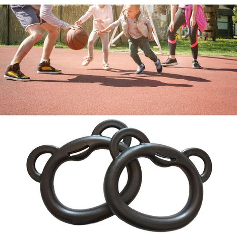 Anneaux de Sport pour Enfants - Équipement d'Entraînement à la Traction - 2 Anneaux Gymnastiques avec Cordes de 2 mètres (1/5)