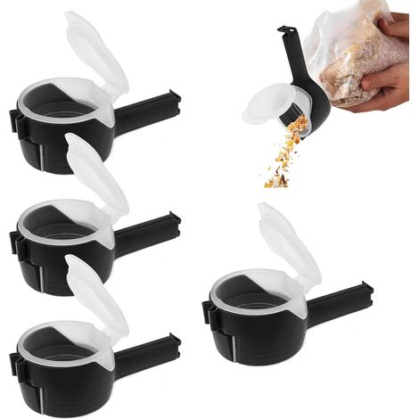 Fermetures pour sachets de goûter, 4 unités avec embout scellage (1/5)