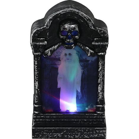 Lot de 2 lampes en forme de pierre tombale pour décoration d'Halloween (1/3)