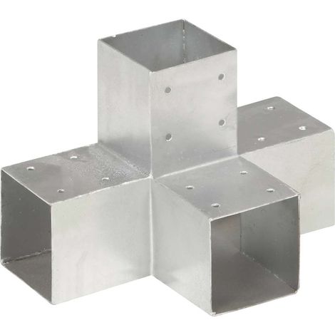 Pfostenverbinder X-Form Verzinktes Metall 91 x 91 mm vidaXL (1/5)