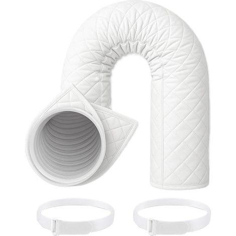 Housse de tuyau de climatisation portable - 150 x 52 cm - Gaine de tuyau isolée - Coque de protection thermique robuste - Boîtier de tuyau CA étanche à la poussière (1/5)
