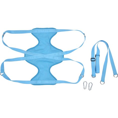 Sac de toilettage pour animaux, hamac respirant taille M, contention pour chien et chat, coupe-ongles, bain, nettoyage dents et oreilles, bleu (1/5)