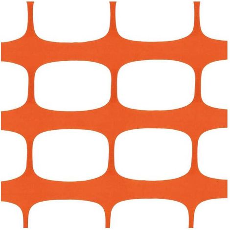 RETE DA CANTIERE H 1,5X50 M 100 GR/M2 ARANCIO