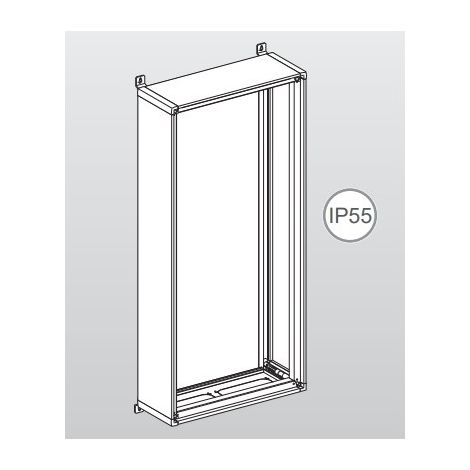 Armoire de distribution à monter en saillie 1450x600x260mm blanc sans porte Prisma G SCHNEIDER ELECTRIC 08307A (1/2)