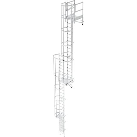 Ortsfeste Steigleitern - Steighöhe 9.30 bis 9.60m - CS96-CPSH060-CSPC
