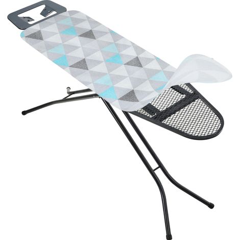 Funda para tabla de planchar, 114 x 34 cm, apta para tablas de planchar de 110 x 30 cm, 100 % algodón resistente, lavable a máquina hasta 30 °C, resistente a la decoloración. (1/5)