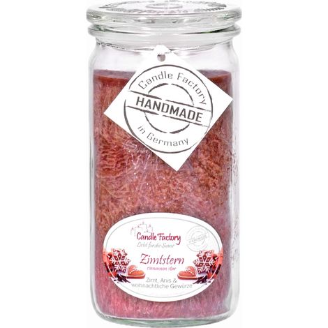 Candle Factory Mini Jumbo Zimtstern Duftkerze Dekokerze 307180