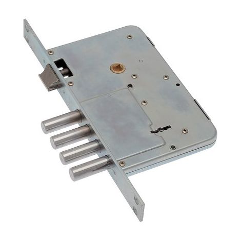 Serratura metallo infilare 654/2 sab b.q zinc f.mm 25 dm m4+scr e.mm 60