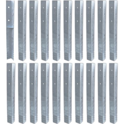 Wickey Bodenanker Erdanker Winkelanker-Set SolidLock für Spielturm & Schaukel, Anker, Pfostenanker für Klettergerüst & Gartenzaun - 20 Stk.