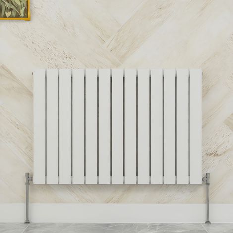 SKY Bathroom 600x884mm  Double White Horizontal Flat Panel Radiator Designer Central Heating Radiator