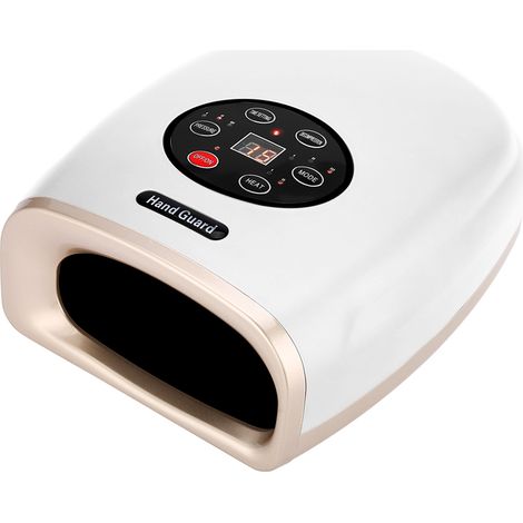 Appareil de massage électrique pour les mains, massage par acupression pour soulager la douleur, outil de soin des mains pour le bureau et la maison, blanc, États-Unis. (1/5)