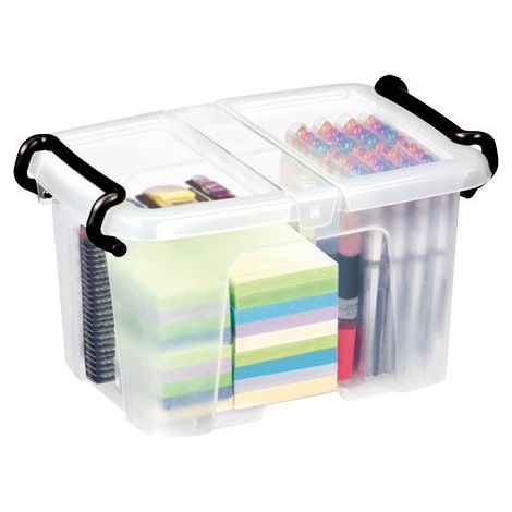 cep Boîte de rangement transparente 6 litres avec couvercle (1/2)