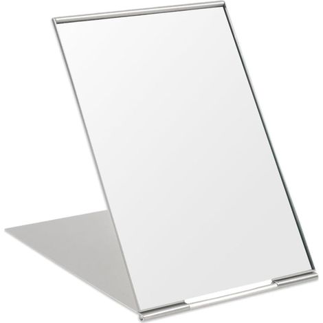 Schminkspiegel Tisch 10 cm, klappbarer Staender, tragbar Reise, neigbar, Buero Waschtisch, kompakt Tasche (1/4)