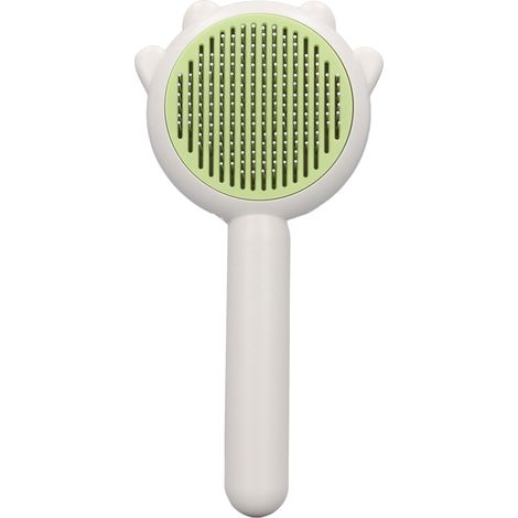 Chat de brosse confortable multifonction efficace peigne léger détachable pour chien vert (1/5)