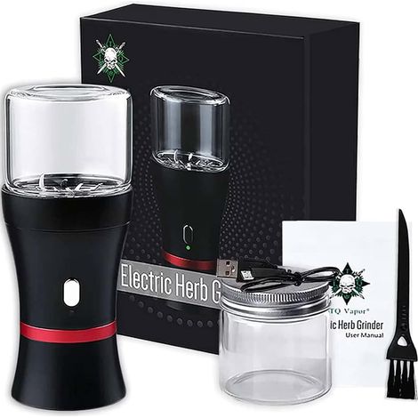 Elektrischer Kräutergrinder, USB-aufladbar, 2er-Pack, 50 g (1,7 oz) Glasbehälter für Kräuter – Ideal für den täglichen Gebrauch (1/4)
