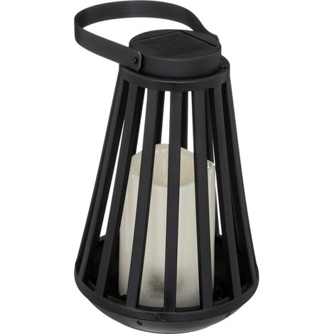 Solar-Laterne BRIT, Flammen-Effekt, H. 21,5 cm