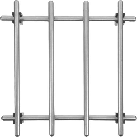 Dessous de plat en inox et caoutchouc, 18x18 cm, antidérapant (1/5)