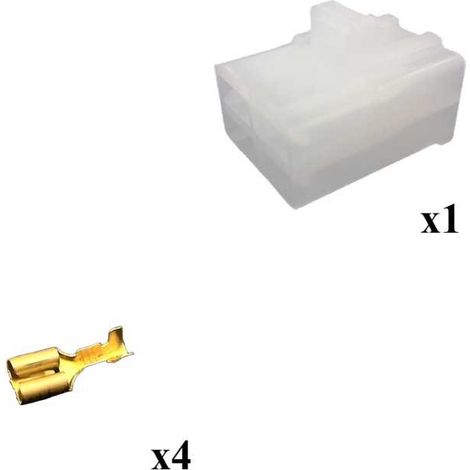 Kit Connettore Series 250 Faston 6 Maschio 4 Vie
