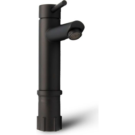 Waschtisch Einhandarmatur Schwarz "York"