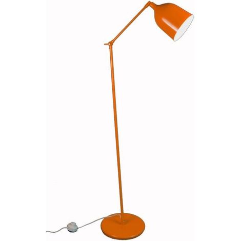 Lampadaire design, Lampadaire Mekano ls design Orange en Metal, Aluminor