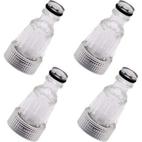 BUNTHAUS Lot de 4 adaptateurs rapides de tuyau d'arrosage pour filtre à eau accessoires de pompe de nettoyage haute pression utilisé pour les machines de nettoyage haute pression les pompes (1/5)