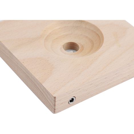Station météo de bureau Storm Glass Drop avec base en bois et LED (M) (1/5)