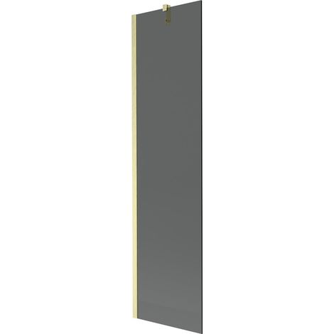 Mexen Next mampara de ducha de un panel 50 x 150 cm, grafito, dorado cepillado - 895-050-000-00-40-55 (1/5)