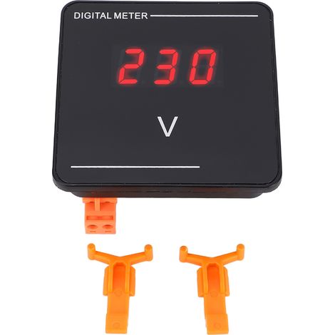 Misuratore di tensione CA con display digitale a LED rosso per macchine di automazione industriale. (1/5)