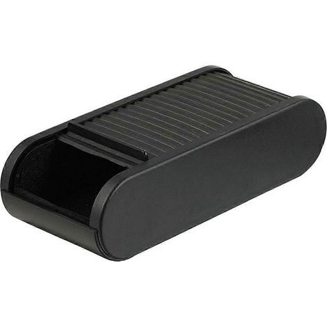 Boîte de rangement pour voiture avec volet roulant, mini poubelle, accessoires auto-16.5X7.1X4.5CM-Black