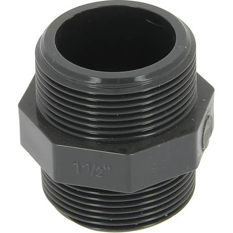 Mamelon PVC pression mâle-mâle 40-49