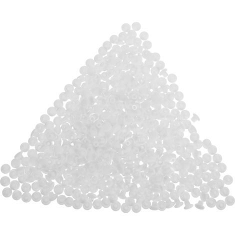 Embouts ronds en plastique blanc de 5 mm pour meubles (1/5)
