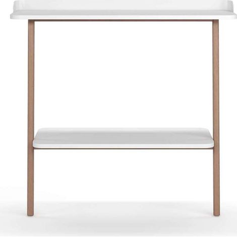 Recibidor modelo 787 acabado blanco/nogal, 87.5 cm (alto) x 111 cm (ancho) x 31 cm (prof.) (1/4)