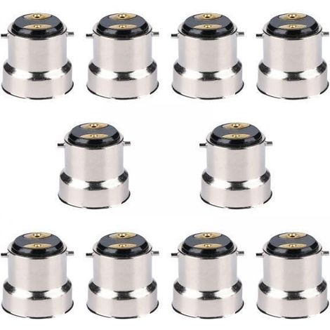 10er-Packung E27 auf B22 Lampenfassungen, Lampensockel-Adapter
