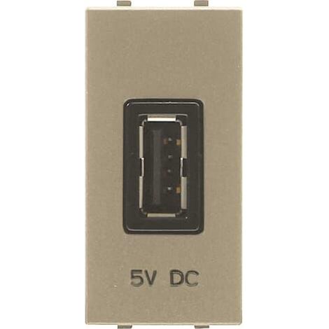 Zenit Prise De Recharge Usb 1 Module-Champagne 2CLA218500N1901 ABB N2185CV