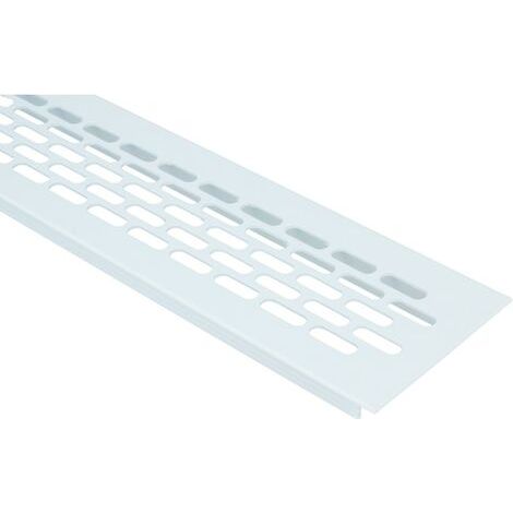 Aluminium Lüftungsgitter 60x245mm Stegblech Lüftungsblech Lüftung Heizungsgitter Weiss