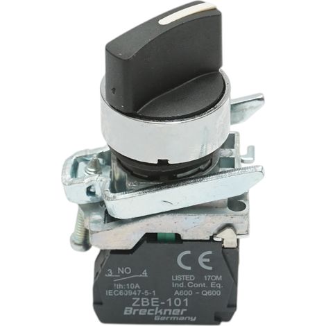 Selettore a 2 posizioni con blocco 1NO, TB4-BD21 Breckner Germany (1/4)