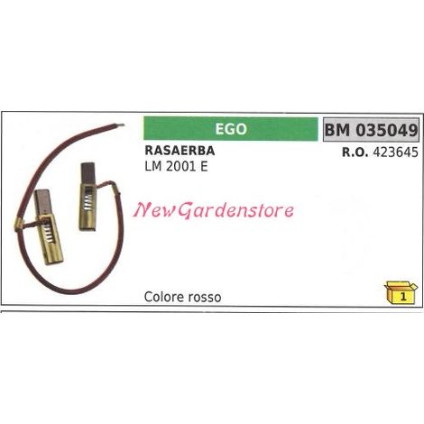 Rote EGO Bürste für Rasenmähermotor LM 2001 E 035049 423645