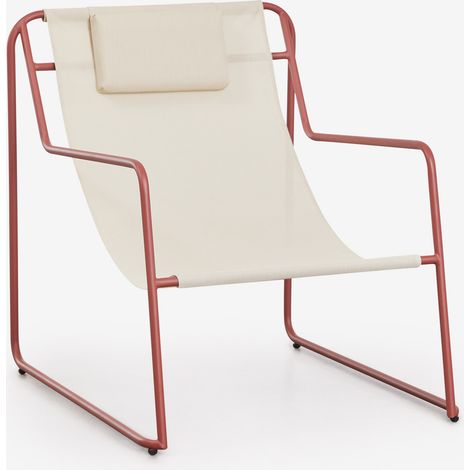 Hamaca avec accoudoirs en acier avec coussin Lorvian SKLUM Terracota (1/5)