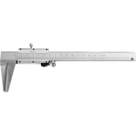 Règle en acier pour outil de mesure, pied à coulisse portable à rainure intérieure, 0-150 mm (1/5)