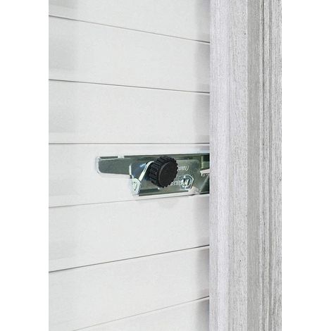 Abus Rs97 Blocco per Tapparelle, Sistema Antieffrazione e Anti-Sollevamento per persiane, Montaggio Senza Foratura e Viti, Livello di Sicurezza: 2, 33689, 2 Set