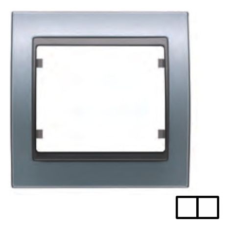 Cornice 2 elementi ALLUMINIO PRUSIA BJC Mega 22002-AP
