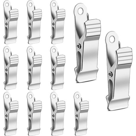 12 Stk Metall Klemmen,1/2Zoll Breite Federklemmen,Metall Mini Krokodilklemmen,Rutschfeste Vorhang Klammer,Wäscheklammern,Duschvorhanghaken Clips,für Foto Vorhange Kleidung Snack Bastelarbeiten (1/5)