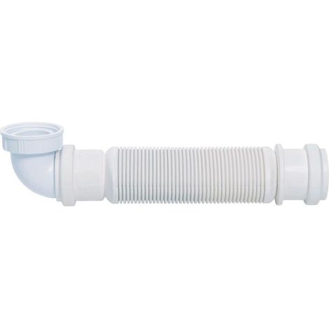 Siphon d'évier Senzo gain de place Ø40 mm, Wirquin 30723637, blanc (1/4)