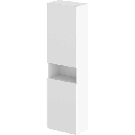 Ravak Natural - Mobile alto 45x26x160 cm, 2 ante S/D, bianco lucido X000001789 (1/3)